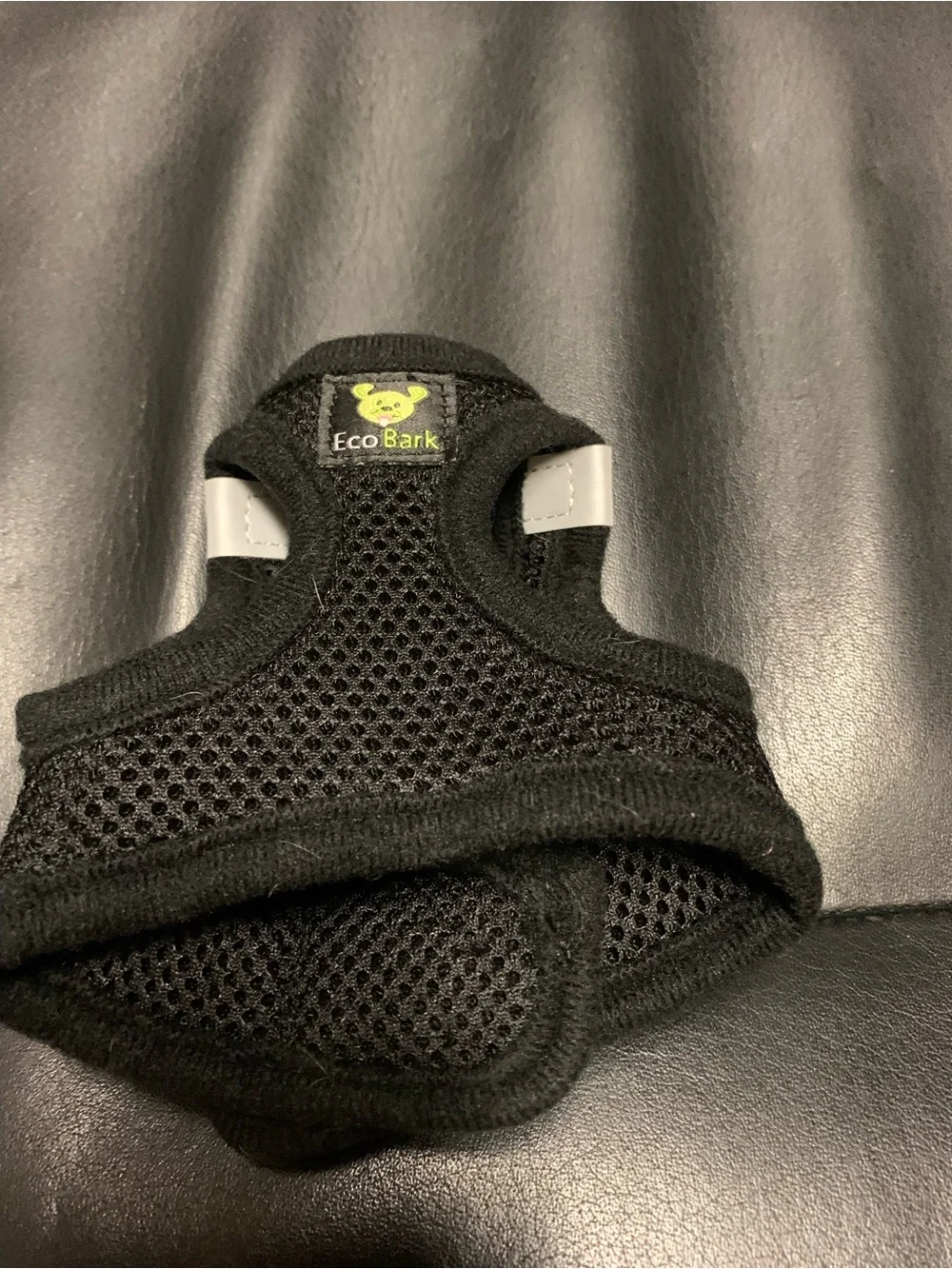 Bark Black Breathable Mesh Dog Harness with Cartoon Badge by Ecobark